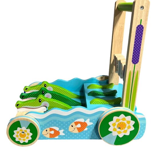 Melissa & Doug Alligator Wooden Push Toy - Picture 3 of 7